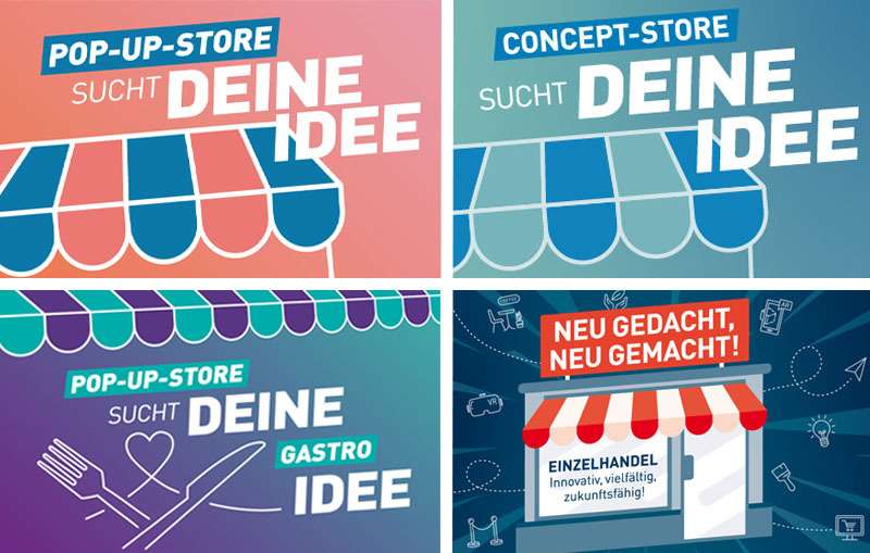 Plakate für den Ideenwettbewerb der WFB für die Bremer Innenstadt